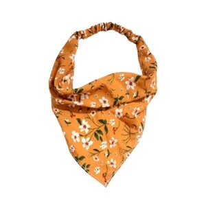 Floral Headscarf (mustard yellow)